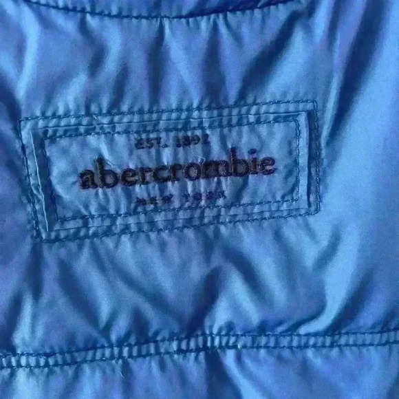 Abercrombie Kids Kempshall jacket vest size XL royal blue, EUC, winter, cold - Picture 3 of 7